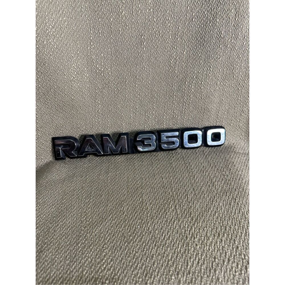 Dodge Ram 3500 RH Emblem 85501-C Chrome Used Condition genuine part ￼
